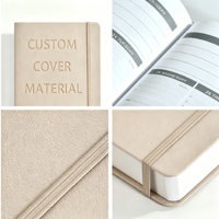 Carnet de notes simple en PU, couverture résistante, papier épais, journal personnalisé imprimé pour la maison, les études et la prise de notes