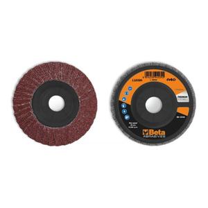 BETA - 112320012 Flap <b>discs</b> with corundum abrasive cloth, <b>plastic</b> backing pad, double flap construction ø 115 mm (multi-pack) - Product Image 4
