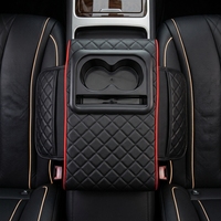 Boîte d'accoudoir de voiture pratique multifonctionnelle en PU universelle, organisateur de voiture d'affaires, porte-gobelet rotatif, boîte de rangement, boîte de rangement de voiture