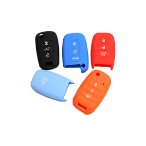 Kia Silicone <b>Car</b> <b>Key</b> Case For Sportage K2 K5 K4 3 4 Button <b>Remote</b> <b>Key</b> Cover Single Color Protective Sleeve - Product Image 1