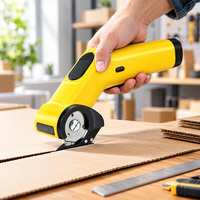 Coupe-carton sans fil avec lumière LED, moteur à couple élevé, ciseaux électriques pour tissu, carton, cuir, tapis