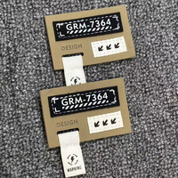 Étiquette personnalisée de haute qualité avec logo en relief, en rouleau, à coudre ou thermocollante, pour vêtements en jean, accessoires de mode, écologique