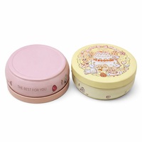 Boîte en métal ronde en forme de tambour 85*39mm, personnalisée, gaufrée, pour bonbons, biscuits, emballage alimentaire, conteneur cadeau