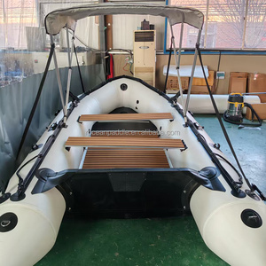 Gommone Gonfiabile da 4,2m con Tendalino e <span class=keywords><strong>Motore</strong></span> Fuoribordo per Pesca e Tempo Libero, Approvato CE - Product Image 4