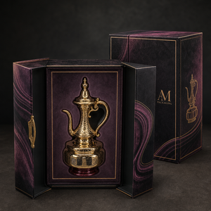 Caja de Regalo Rígida de Lujo Personalizada para Perfumes con Cierre Magnético, Diseño Árabe y Atomizador de Metal con Filigrana para Sets de Fragancias - Product Image 3