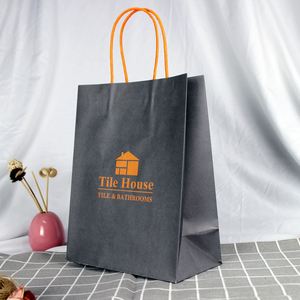 Bolsas de Papel Personalizadas, Ecológicas, Biodegradables, Reciclables, con su Propio Logotipo, para Restaurantes, Servicios de Comida, Barbacoa, Comida para Llevar - Product Image 2