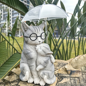 Decoración de Gato con Luces LED Solares para Jardín, Pequeña, Resistente al Agua, Certificada por CE, RoHS y FCC, Ideal para Regalos de Supermercado, Jardín y Festividades - Product Image 6