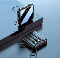 Nouveaux produits, Power Bank Slim 10000mah, charge intégrée, câble USB, Power Bank portable