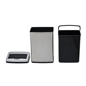 23L Nhỏ Văn Phòng Nhà Bếp Phòng Tắm Vuông Đu Kim Loại Hàng Đầu Thép Không Gỉ Touchless Thông Minh Cảm Biến Tự Động Thùng Rác Có Thể - Product Image 3