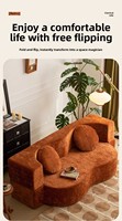 Komprimiertes Zweisitzer-Samtsofa Vakuumverpackt Geschwungenes Design Moderner Minimalistischer Stil Maßgeschneidertes Komprimiertes Schlafsofa