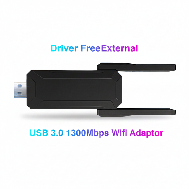USB 3.0 AC1300 Dual Band WiFi Adapter Driver Free External Wireless Network Dongle for PC Desktop Laptop TV Box Stock