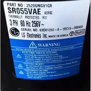   Compresseur de climatisation et de réfrigération SQ028VBB 3 Ph 60 Hz 145V avec protection thermique - Product Image 4