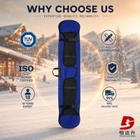 Sac de snowboard rembourré professionnel Hengdasheng, imperméable, pour le transport de skis, avec bandoulière, logo personnalisé, OEM/ODM, faible MOQ