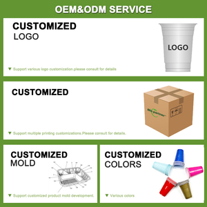 Venta al por mayor personalizado reutilizable 12 16 Oz plástico desechable PP tazas de plástico rojo azul cerveza Pong fiesta tazas - Product Image 6