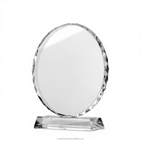 Trophées en cristal vierges créatifs en gros pour entreprises, avec impression de logo personnalisée, récompenses en cristal pour employés