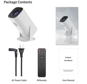 Mới!! Máy chiếu bỏ túi mini P30 rạp hát tại nhà màu trắng/đen 150 Ansi Lumen Android 11 máy chiếu thông minh LCD cầm tay - Product Image 2