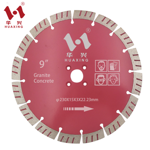 Disque diamanté haute performance 9 pouces (230 mm) pour la découpe de granit dur, béton, grès et maçonnerie - Product Image 4