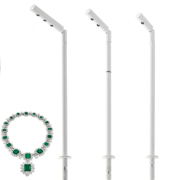 Led Teller Licht Sieraden Jade Verticale Paal Spotlights 1W 2W 3W Pole Display Licht Voor Boetiek Horloge Sieraden Showcase
