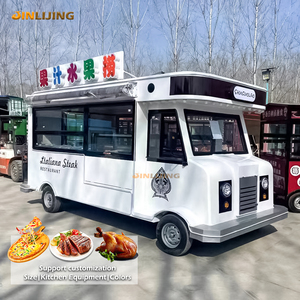 JINLIJING Remorque de restauration personnalisée, bar mobile, jus, bière, entièrement équipée, café, crème glacée, hamburger, pizza, camion de restauration rapide - Product Image 1