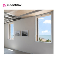 Ventanas de Vidrio Completo sin Marco Luvindow, Ventana Oscilobatiente con Aislamiento Térmico para Villa