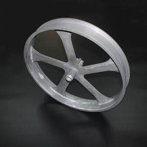 Ruote per Fat Bike da 26 Pollici - Cerchi in Lega di Magnesio a 5 Razze con Freno a Disco per Terreni Neve/Sabbia - Set Ruote Rinforzato per Bici da Neve e Spiaggia - Product Image 4