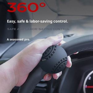 Volante auxiliar portátil de silicona ABS con rotación 360° para coche y camión, para giro con una sola mano - Product Image 3