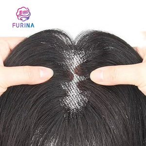 ท็อปเปอร์ผมจีนแบบ T-shape ขนาด 10 นิ้ว สำหรับวิกผมแบบตาข่าย คลิปติดผมธรรมชาติสำหรับผู้หญิง สามารถฟอก/ดัด/ย้อมสีได้ทุกแบบ - Product Image 4