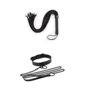 Scatola personalizzata gratuita-abbigliamento Bdsm Fetish Bondage schiavo collare sessuale al guinzaglio catena in acciaio limita la catena del cane per punire i colletti del collo giocattoli sessuali - Product Image 1