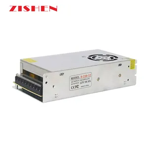 250W 12V 20A Power Supply 110V/220V AC TO DC 12V For cctv led switching power supply