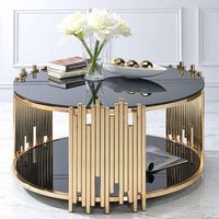 Vente table basse chaude rectangulaire en verre brillant, avec cadre en acier inoxydable/
