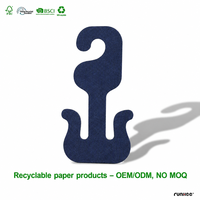 Cintres à chaussures en carton 100 % recyclé avec logo personnalisé pour tongs et sandales