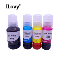 Kits de recharge d'encre à base de colorant 502 bouteilles compatibles pour Epson ET3760 ET4760 ET4850 ET15000 ET4750 ET2720 502 encre à colorant pour imprimante à jet d'encre
