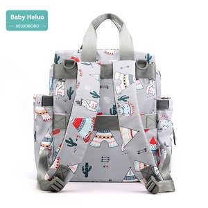 Bolsa de Pañales de Gran Capacidad, Impermeable, de Poliéster, para Salidas, con Doble Asa y Múltiples Compartimentos, para Mujer - Product Image 2