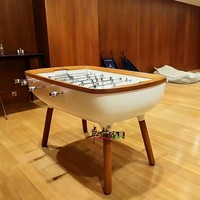 ZYCY Table de Football en Bois Massif de Luxe Léger de Style Italien Standard Artistique Design Créatif Maison Salon À La Mode Noir