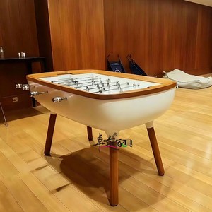 ZYCY, mesa de fútbol de madera maciza de lujo ligera de estilo italiano, diseño creativo estándar artístico, <span class=keywords><strong>sala</strong></span> de estar para el hogar, negro a la moda - Product Image 3