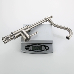 Grifo de Cocina de Acero Inoxidable Estilo Antiguo, Grifo de Fregadero de Agua Fría y Caliente Flexible de 360 Grados, Grifo Vintage para Lavabos - Product Image 3