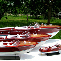 Modèle de bateau à moteur en bois artisanal RIVA AQUARAMA SPECIAL X-LARGE - Bateau artisanal décoratif