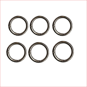 Anillo de resorte de aleación de zinc, 25 mm de diámetro interior, 33 mm de diámetro exterior, anillo de metal duradero para llavero, gancho para auriculares - Product Image 3