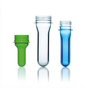 عينة مجانية عالية الجودة من مادة جديدة أداء جيد 28 ، 38/45 ، 24 جم زجاجة بلاستيكية مسبقة التشكيل Pet