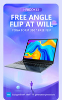 Nouveau Quad-Core Yoga 13.5 pouces 360 degrés Flip écran tactile pliant bureau d'affaires ordinateur portable Computadora