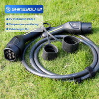 Kabel Pengisian Daya Mobil Listrik SHINEYOU 16A 3 Fasa 5m IEC 62196-2 Tipe 2 ke Tipe 2 EV (Hanya Grosir)