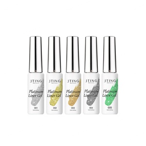 JTING Nuevo Diseño Gel Liner de Alta Densidad Platino con Cordón para Arte de Uñas, Gel Polish Liner, Gel de Color para Uñas, OEM, Logotipo Personalizado - Product Image 6