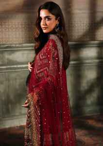 ชุดชีฟองปักลายหรูหรา 3 ชิ้น แบบยังไม่เย็บติดกัน รุ่น Charizma Dastan-E-Jashan - Product Image 2