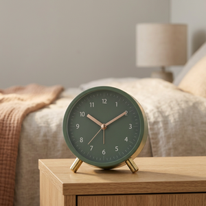 Decorative Metal Table <b>Clock</b> Elegant <b>Vintage</b> Style Desk <b>Clock</b> Antique Finish Luxury Tabletop Timepiece Artistic Home Decor - Product Image 2