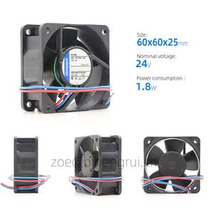 Ventilador Axial Pequeño ebmpapst 614NN 60x60x25mm 6cm 24V DC 1.8W 42m3/h 5100RPM 75mA con Rodamiento de Bolas y Módulo de Accionamiento - Product Image 2