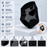 Attelle de cheville ultra-fine à talon ouvert, soutien stable des articulations, protection anti-entorse, fixation respirante pour la course et le basketball