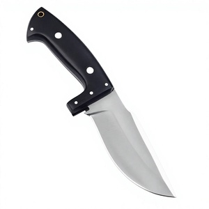 Couteau de survie/camping/extérieur en acier haute teneur en carbone, fait main et personnalisé, avec étui en cuir - Product Image 3