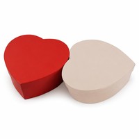 Boîte cadeau personnalisée en carton noir, rose et rouge en forme de cœur pour la Saint-Valentin, mariage, emballage de roses, bonbons et bougies