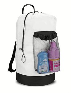Mochila de Lavandería Resistente de 115L con Correas para los Hombros, Bolsa Grande para Ropa Sucia, Bolsa de Lavandería para Viajes, Playa y Camping - Product Image 1