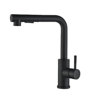 Robinet de cuisine moderne en acier inoxydable avec douchette extractible à ressort, à poser sur comptoir, avec cartouche céramique et rotation à 360 degrés
